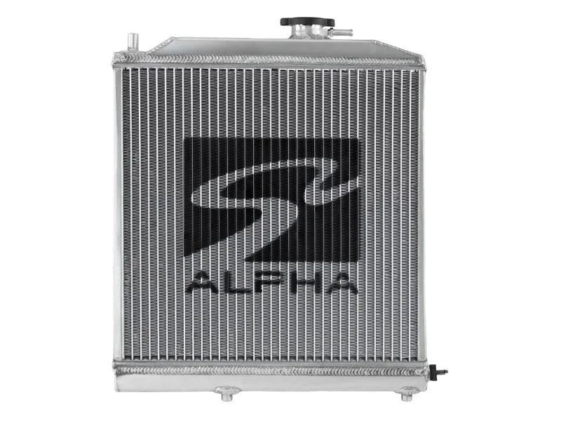 Skunk2 Alpha Series 88-91 Honda Civic/CRX Radiator (Half Size) (Dual Core) - Main Product View