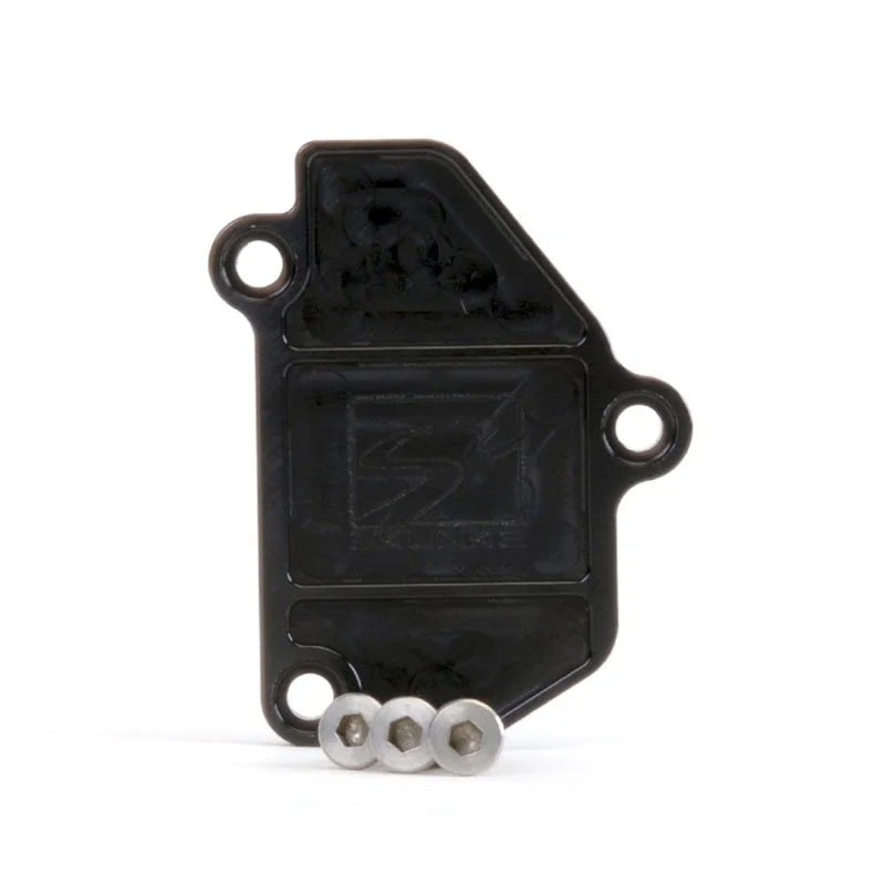 Skunk2 B-Series VTEC Black Anodized Block Off Plate - Main Product View