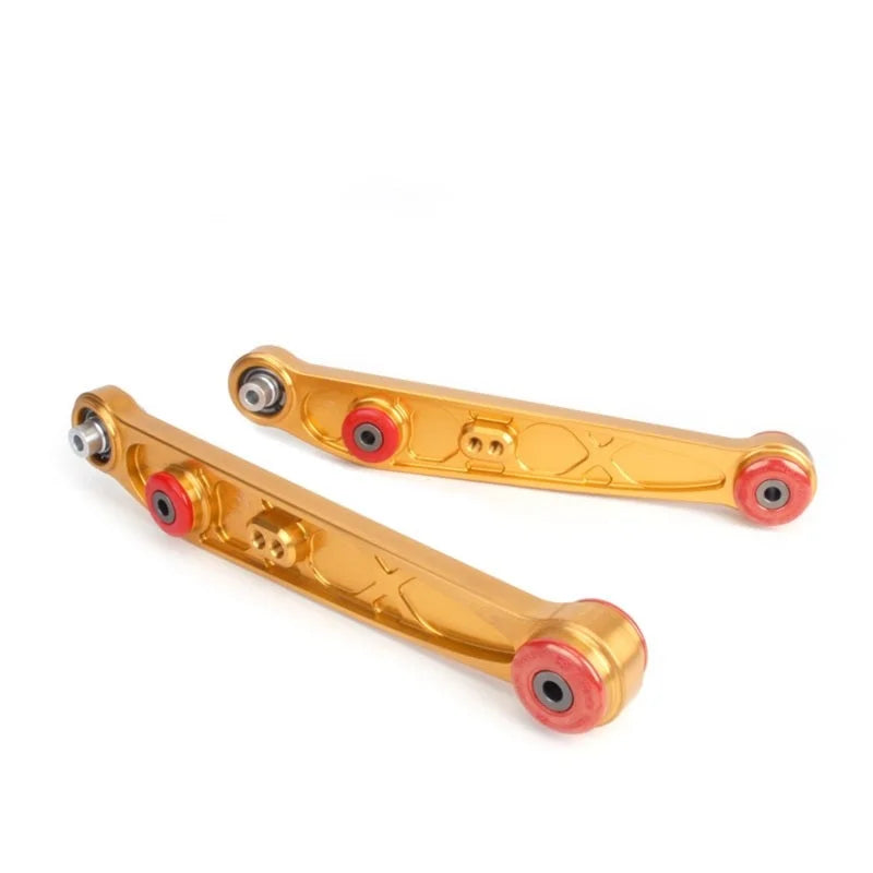 Skunk2 Honda/Acura EG/DC Alpha Series Rear Lower Control Arm Set - Gold - Main Product View