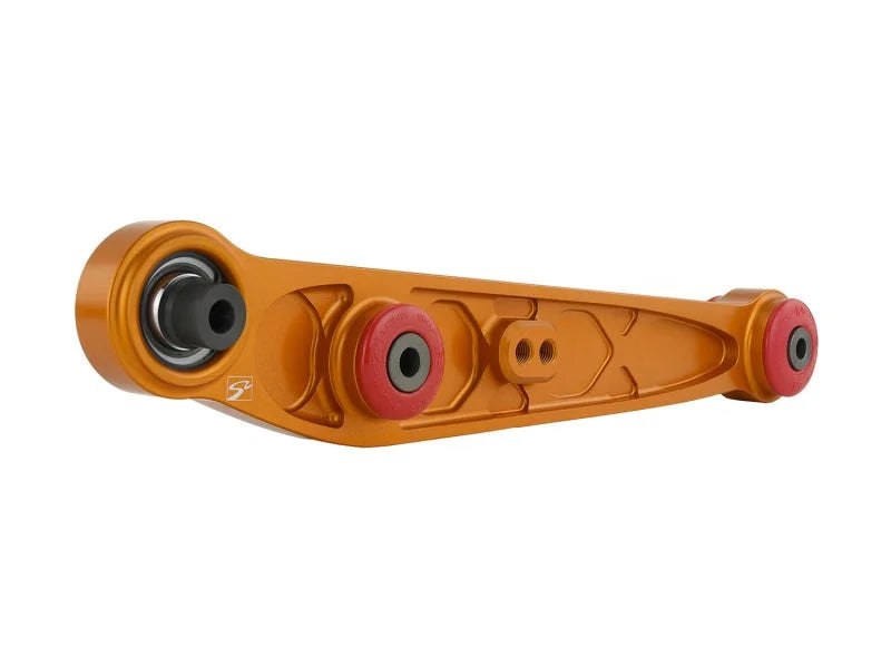 Skunk2 Honda/Acura EG/DC Alpha Series Rear Lower Control Arm Set - Gold - Back View