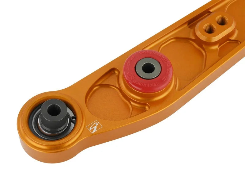 Skunk2 Honda/Acura EG/DC Alpha Series Rear Lower Control Arm Set - Gold - Installation View