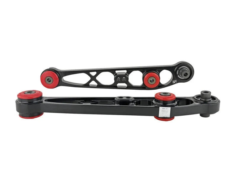 Skunk2 Honda/Acura EG/DC Ultra Series Rear Lower Control Arm Set - Black - Installation View