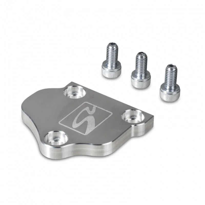Skunk2 K-Series VTEC Clear Anodized Block Off Plate - Side View