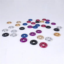 Load image into Gallery viewer, Skunk2 Large Fender Black Anodized Washer Kit (6 Pcs.) - Back View