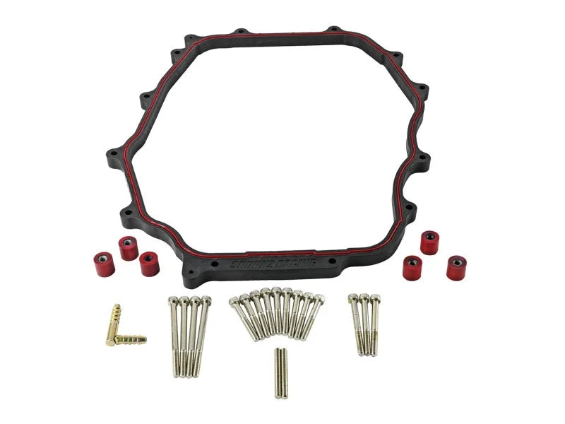 Skunk2 Pro Series 03-05 Nissan 350Z/Infiniti G35 5/8 in. Intake Plenum Spacer - Side View