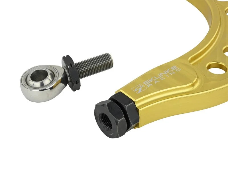 Skunk2 Pro Series 16-20 Honda Civic Gold Anodized Rear Camber Kit - Installation View