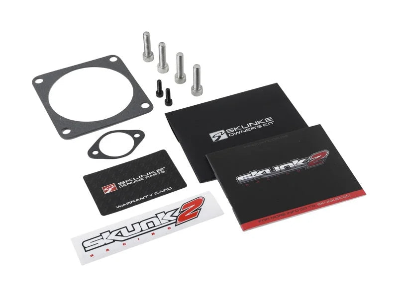 Skunk2 Pro Series 90mm Billet Throttle Body -  Silver - Back View