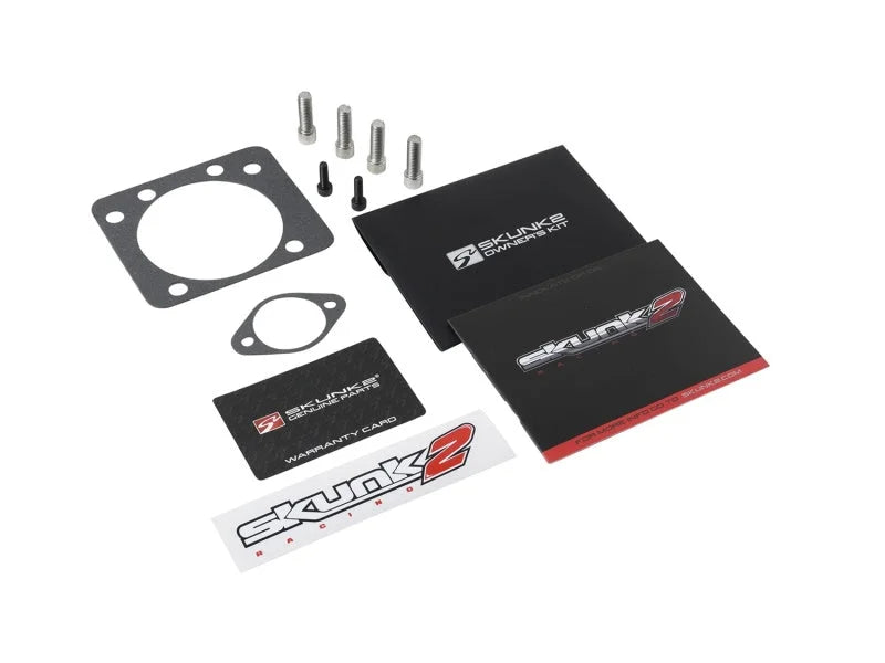 Skunk2 Pro Series Honda/Acura (D/B/H/F Series) 74mm Billet Throttle Body (Black Series) (Race Only) - Back View