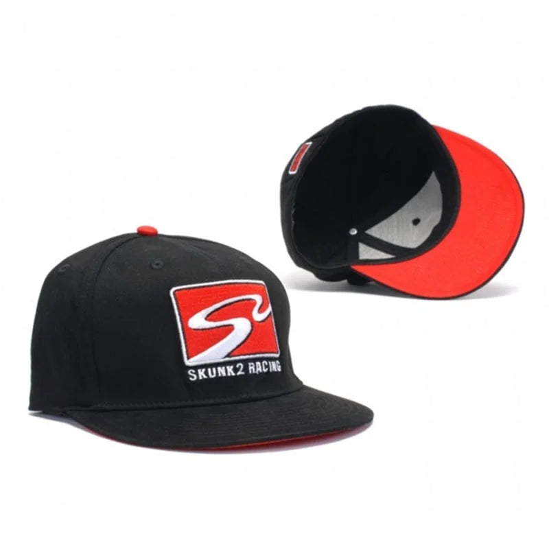 Skunk2 Team Baseball Cap Racetrack Logo (Black) - L/XL - Main Product View