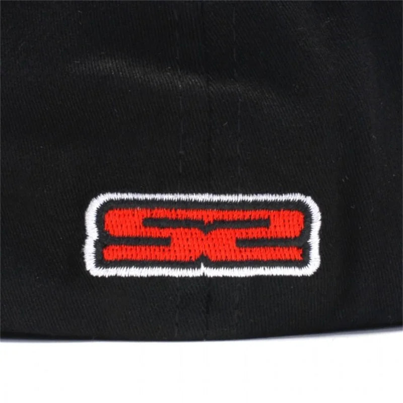 Skunk2 Team Baseball Cap Racetrack Logo (Black) - L/XL - Back View