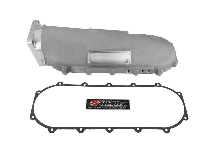 Skunk2 Ultra Race Series Side-Feed Plenum - B/D Series Silver - Side View