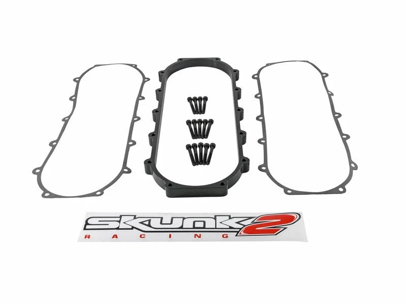 Skunk2 Ultra Series Honda/Acura Black RACE Intake Manifold 1 Liter Spacer (Inc Gasket & Hardware) - Additional View 6