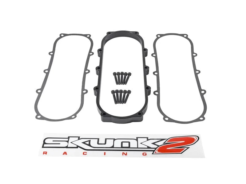 Skunk2 Ultra Series Honda/Acura Black Street Intake Manifold .5 Liter Spacer - Installation View