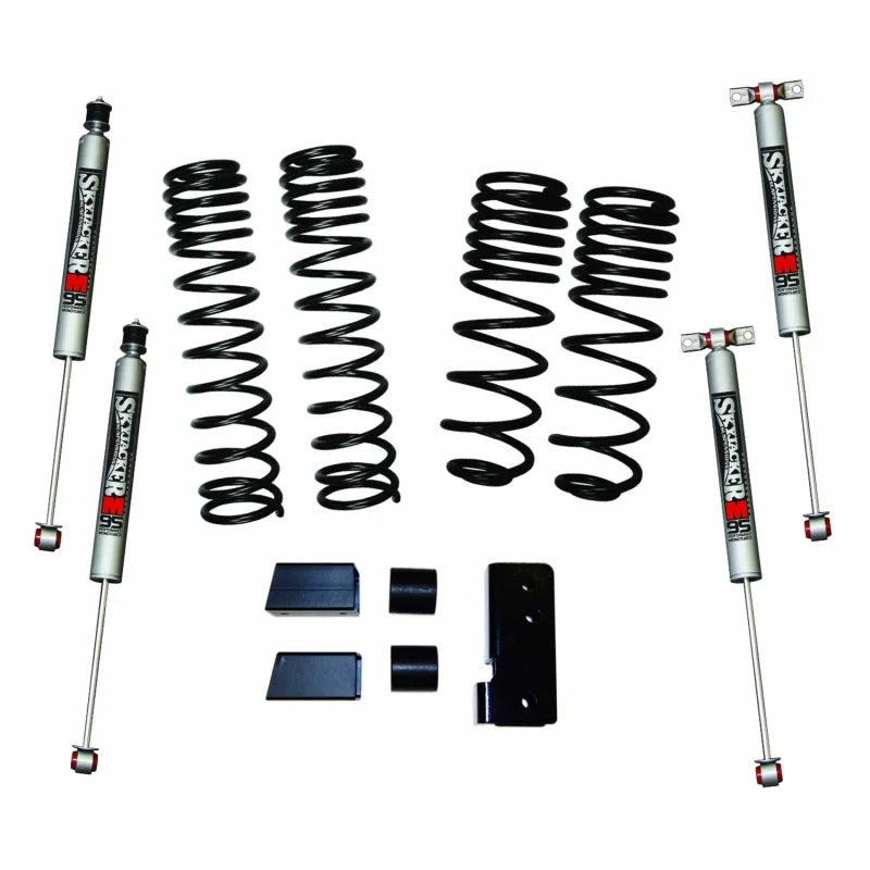 Skyjacker 2007-2018 Jeep Wrangler JK 2 Door 4WD Long Travel 2in-2.5in Lift Kit w/M95 Monotube Shocks - Main Product View
