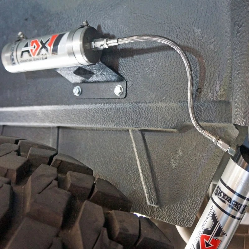 Skyjacker Universal Remote Reservoir Shock Mount Kit - 2.0 & 2.5 Diameter Reservoir - Side View