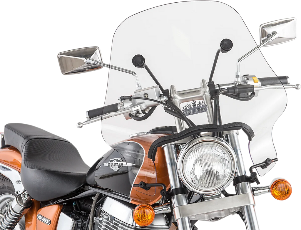Slipstreamer Hellfire Windshield - 17" - Clear SS-24-C - Main Product View