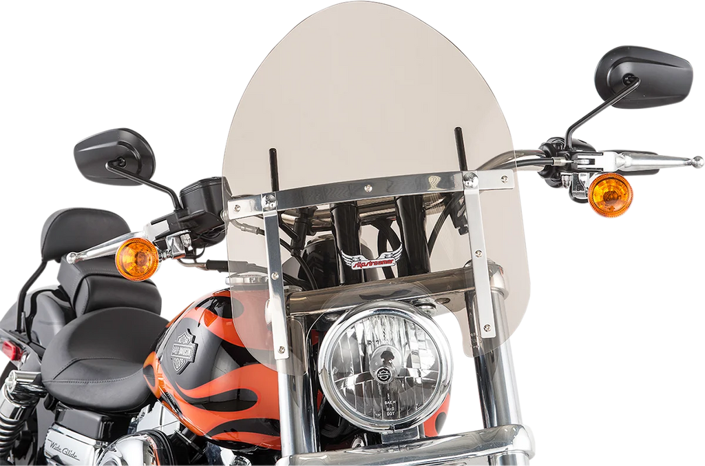 Slipstreamer Mini Police Windshield - Tinted - Back View