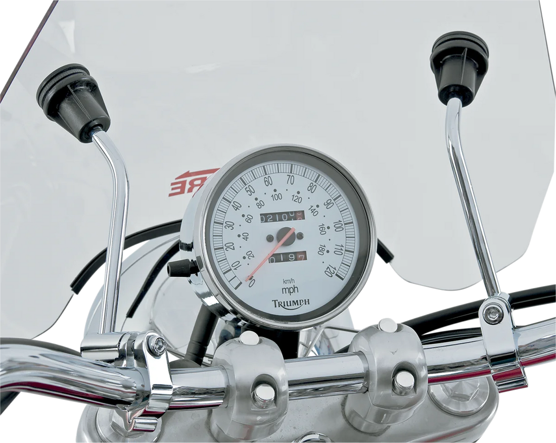 Slipstreamer S-06 Windshield - 15" - Clear - Back View