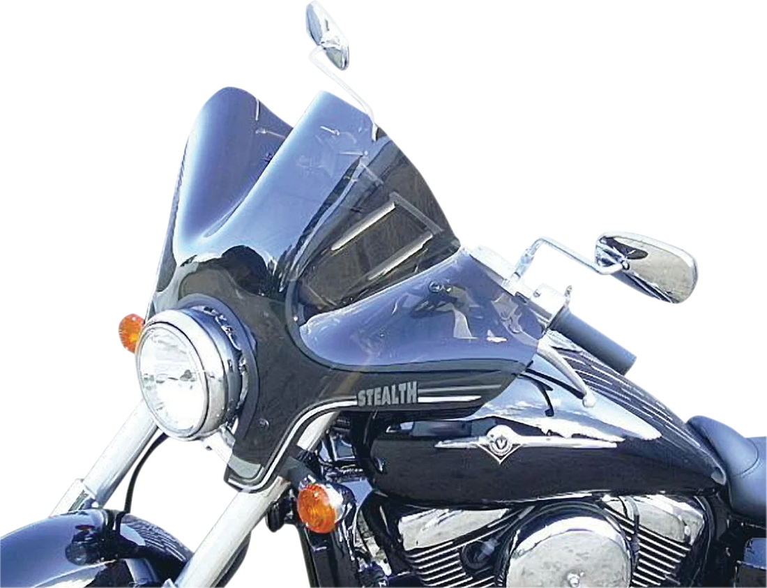 Slipstreamer SS-20 Stealth Windshield - 14-1/8" - Smoke - Side View