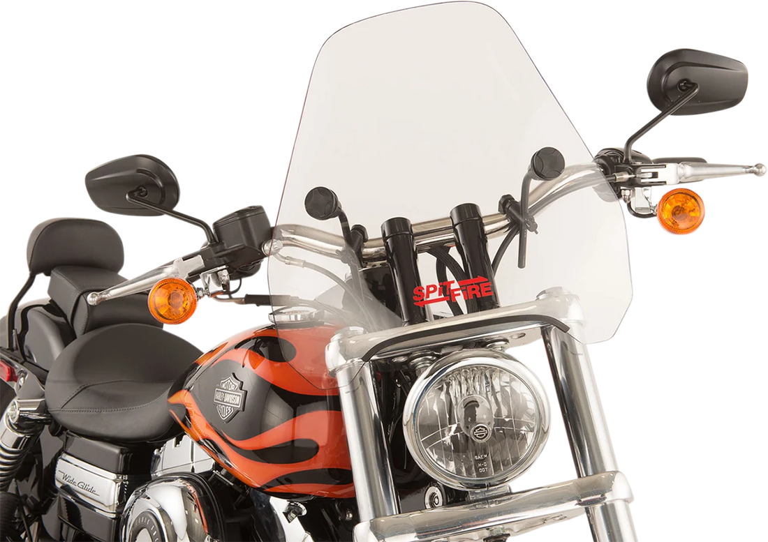 Slipstreamer Spitfire Windshield - 15" - Clear - Side View
