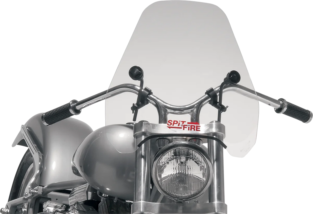 Slipstreamer Spitfire Windshield - 15" - Clear - Back View