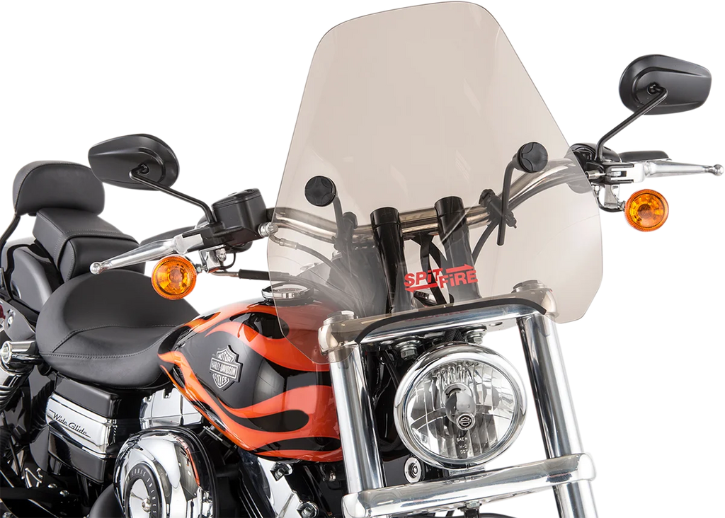 Slipstreamer Spitfire Windshield - 15" - Smoke - Side View
