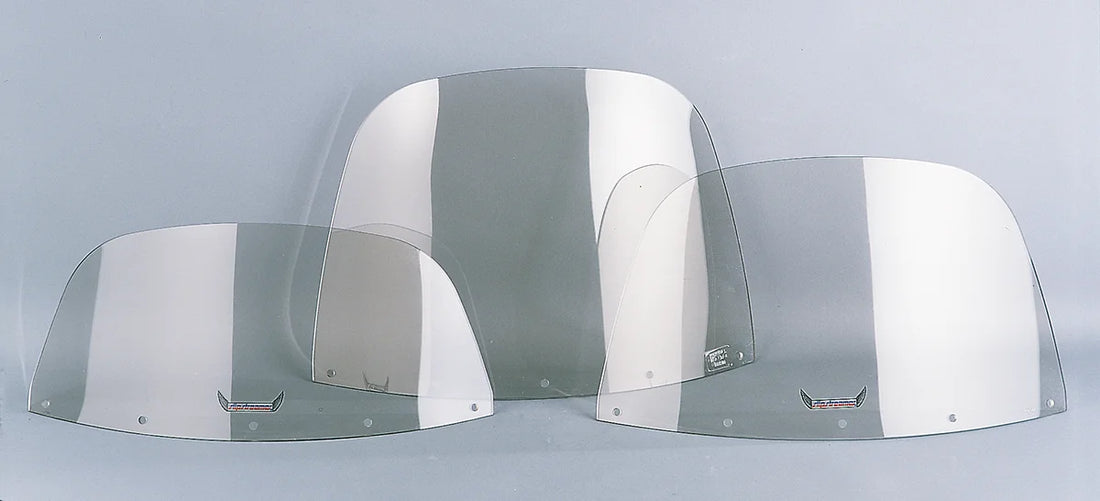 Slipstreamer Windshield - 10" - Smoke - '86-'95 FLHT/C - Side View