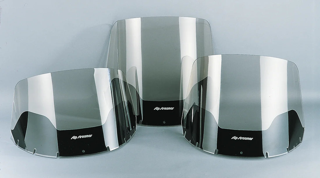 Slipstreamer Windshield - 16" - Clear - '84-'95 FLT - Side View