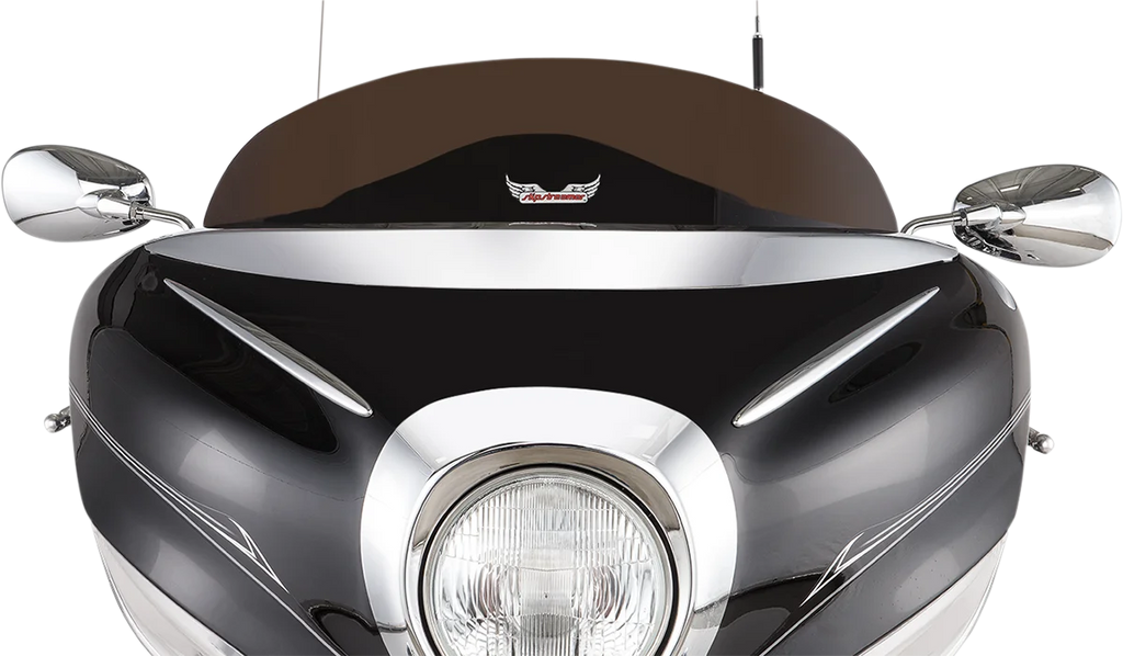 Slipstreamer Windshield - 6" - Dark Smoke - Star Venture - Back View