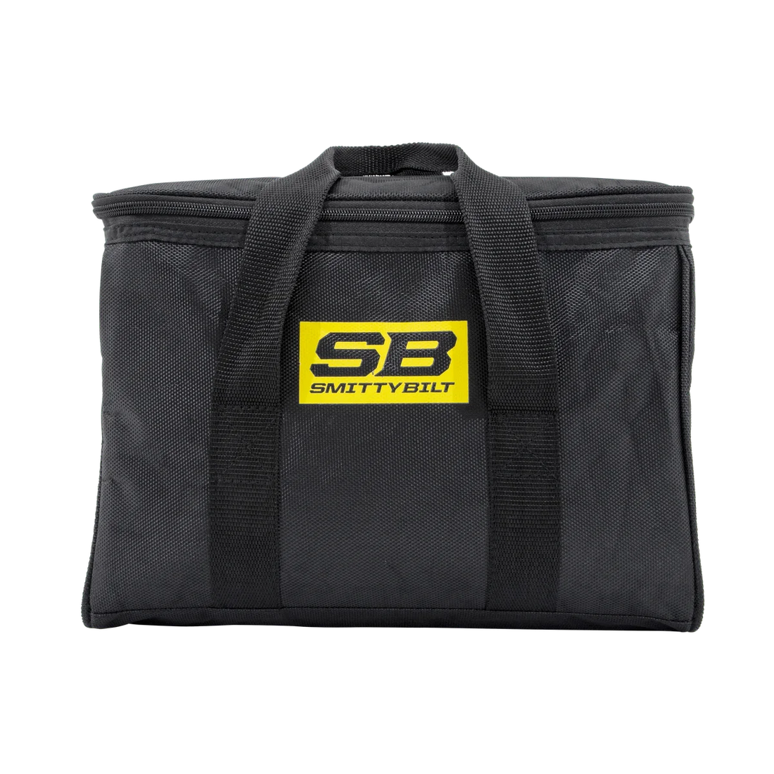 Smittybilt 10.6 CFM Dual Head Compressor With Carrying Bag 2782 - Side View