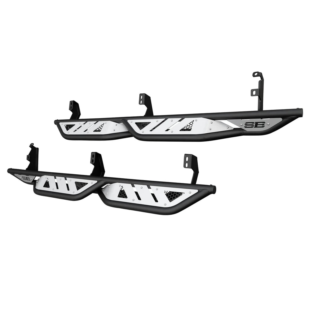 Smittybilt Apollo Sliders w/ Step fits 2014-2024 Toyota 4RUNNER - Installation View