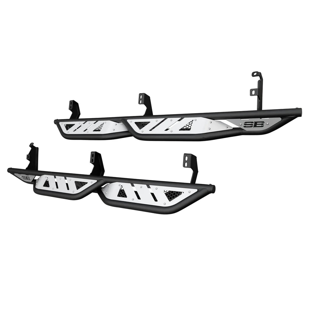 Smittybilt Apollo Sliders w/ Step fits 2014-2024 Toyota 4RUNNER - Installation View