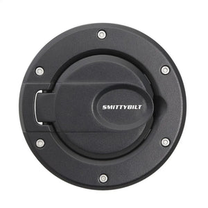 Smittybilt Billet Style Gas Cover - Black (07-18 JK/JKU) 75007 fits 2007-2018 Jeep Wrangler JK/JKU
