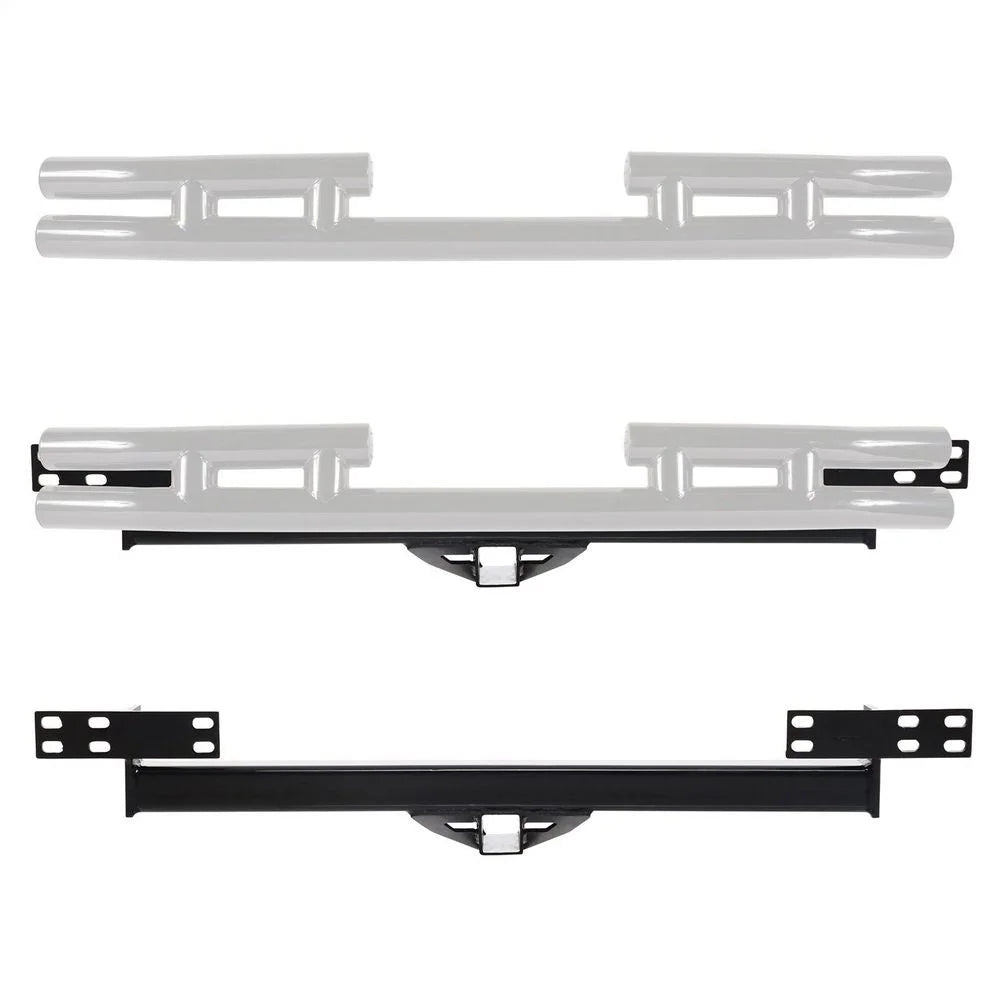 Smittybilt Bolt-On Receiver Hitch - fits Oe Style Rear Bumpers 1997-2006 Jeep Wrangler Tj / LJ - Side View