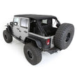 Load image into Gallery viewer, Smittybilt Bowless Combo Top Kit w/ Tinted Windows - Black Diamond fits 2007-2018 Jeep Wrangler JK - Installation View