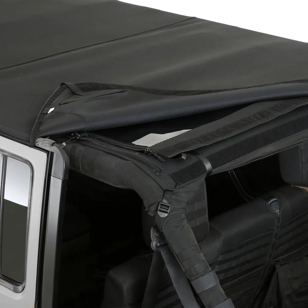 Smittybilt Bowless Combo Top Kit w/ Tinted Windows - Black Diamond fits 2007-2018 Jeep Wrangler JK - Additional View 10