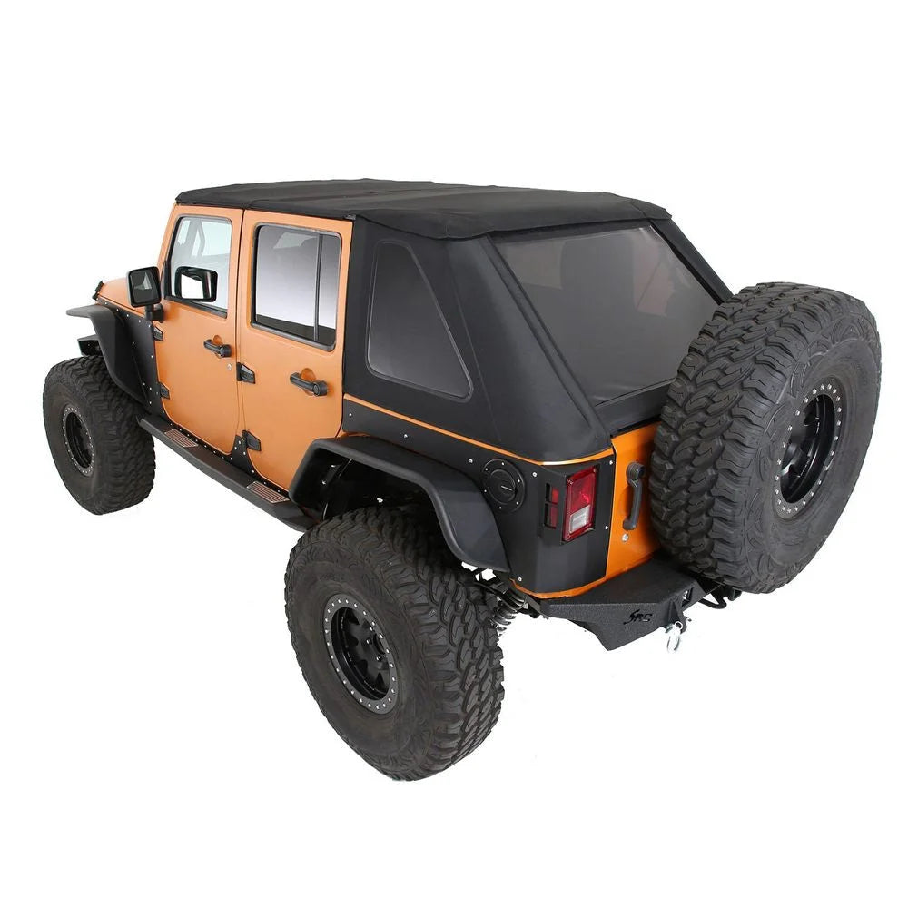 Smittybilt Bowless Premium Combo Top w/ Tinted Windows - Black Diamond fits 2007-2018 Jeep Wrangler JKU
