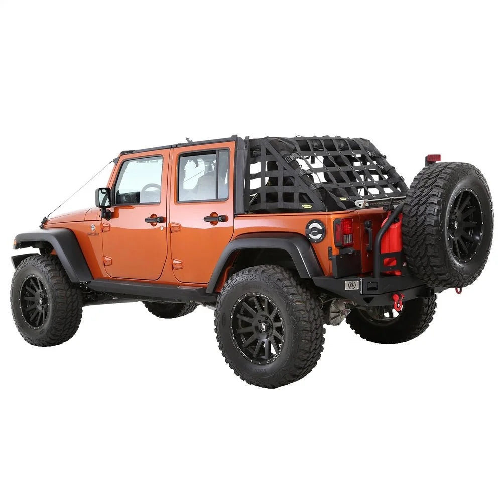 Smittybilt C-RES2 HD Cargo Restraint System - 2" Black Diamond Web fits 2007-2018 Jeep Wrangler JKU