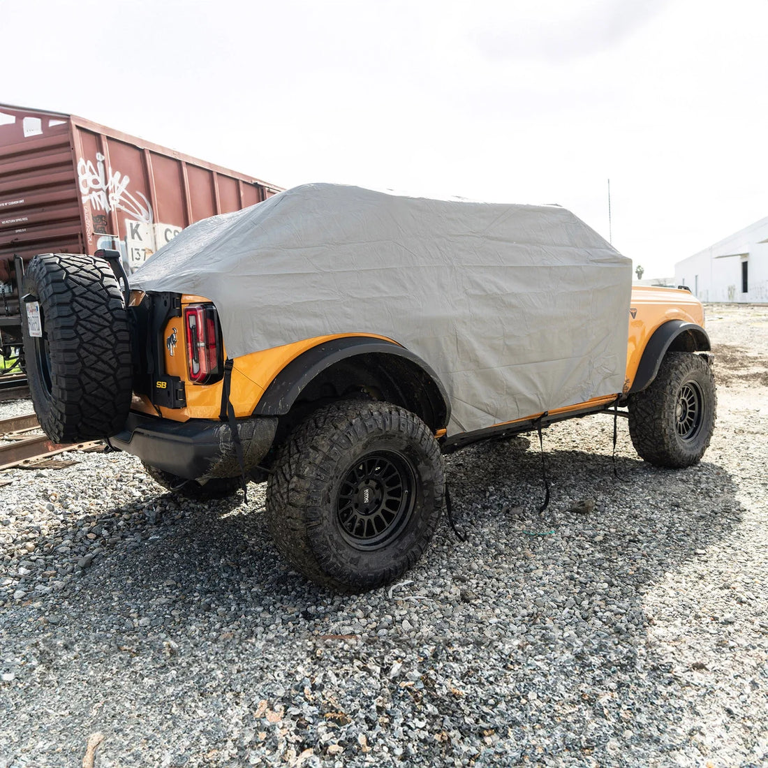 Smittybilt Cab Cover w/ Door Flaps - Gray (21+ Bronco 2-Door) 2080 - Side View