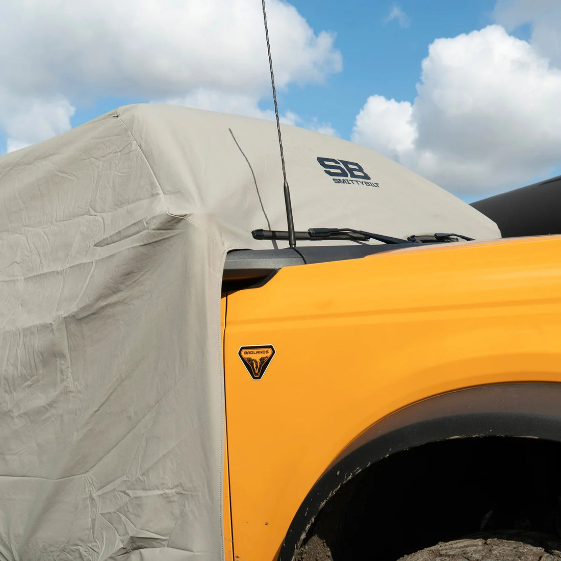 Smittybilt Cab Cover w/ Door Flaps - Gray (21+ Bronco 2-Door) 2080 - Installation View