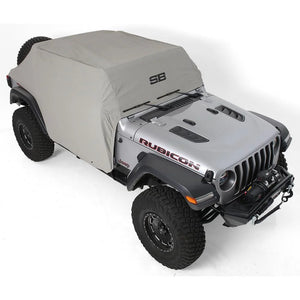 Smittybilt Cab Cover w/ Door Flaps - Gray fits 2018-2025 Jeep Wrangler JLU