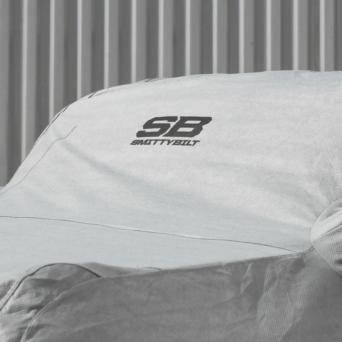 Smittybilt Full Car Cover w/ Storage Bag, Lock & Cable - Gray (21+ Bronco 2DR) 950 - Installation View