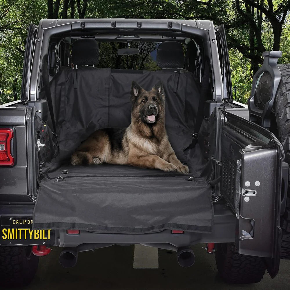 Smittybilt GEAR Cargo Liner - Black 87401 fits 2018-2025 Jeep Wrangler JLU - Main Product View