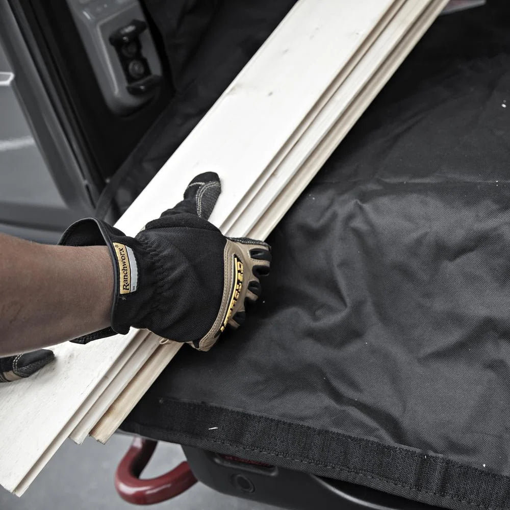 Smittybilt GEAR Cargo Liner - Black 87401 fits 2018-2025 Jeep Wrangler JLU - Back View