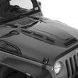 Load image into Gallery viewer, Smittybilt H.E.M.I Vented Hood - Unpainted fits 2007-2018 Jeep Wrangler JK / JKU - Installation View