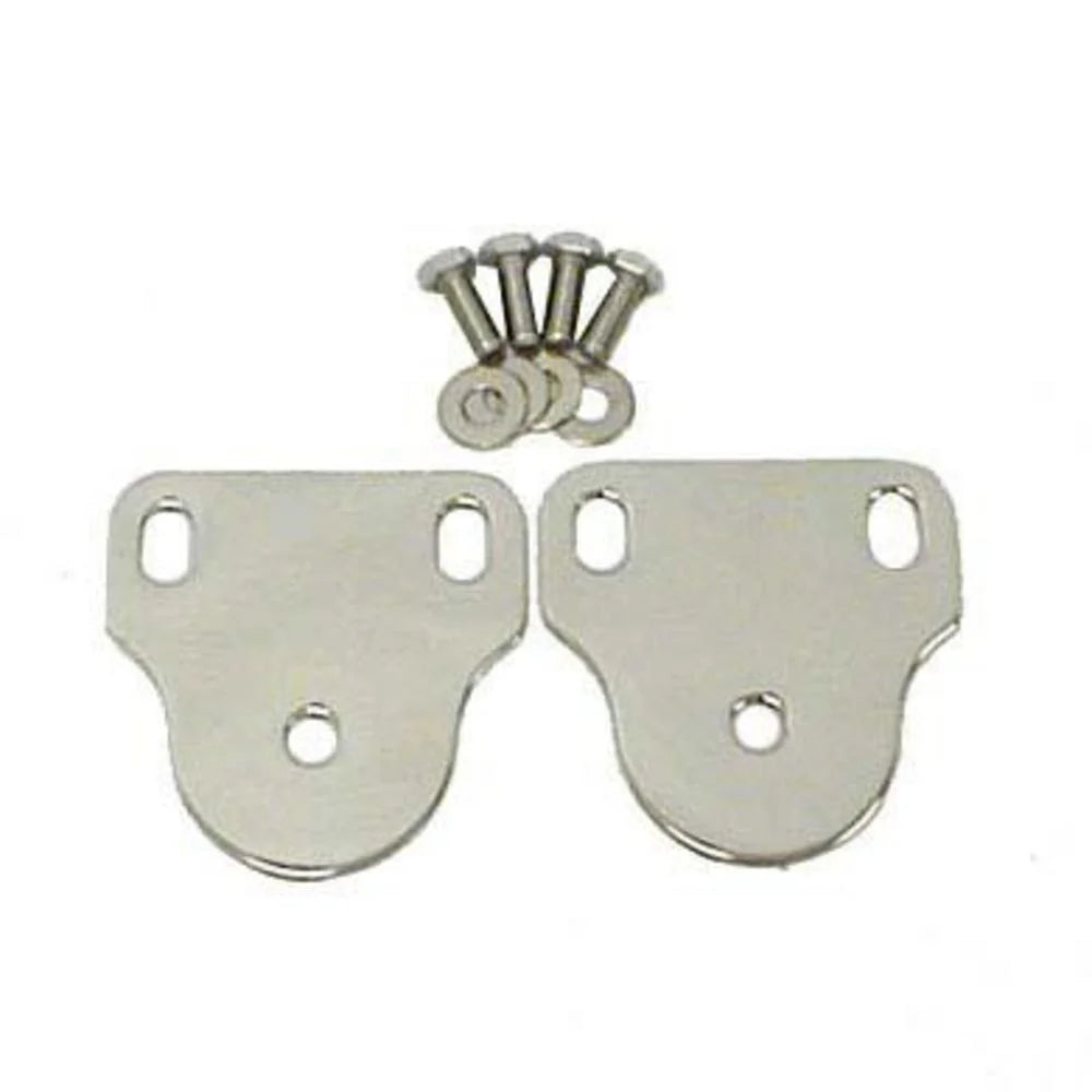 Smittybilt Inside Windshield Brackets - Stainless Steel fits 1976-1986 Jeep CJ7 / 1987-1995 Jeep Wrangler YJ