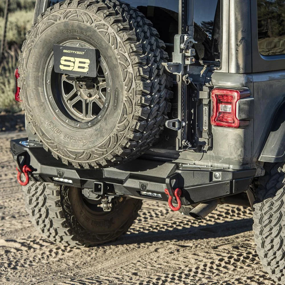 Smittybilt JL HD Pivot Trail Jack Mount - fits 7743 2018-2025 Jeep Wrangler JL / JLU - Side View