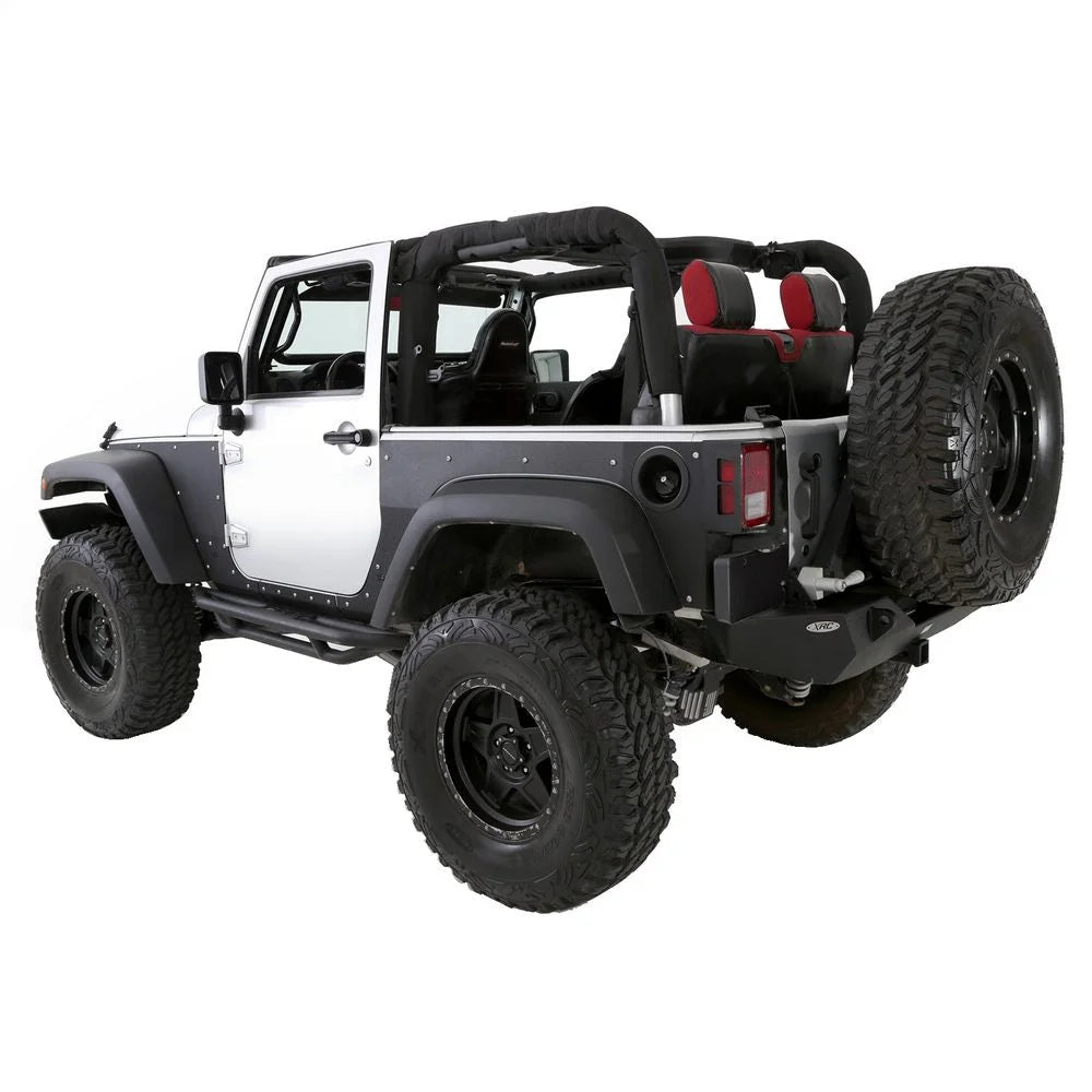 Smittybilt Molle Roll Bar Cover Kit fits 2007-2018 Jeep Wrangler JK - Back View