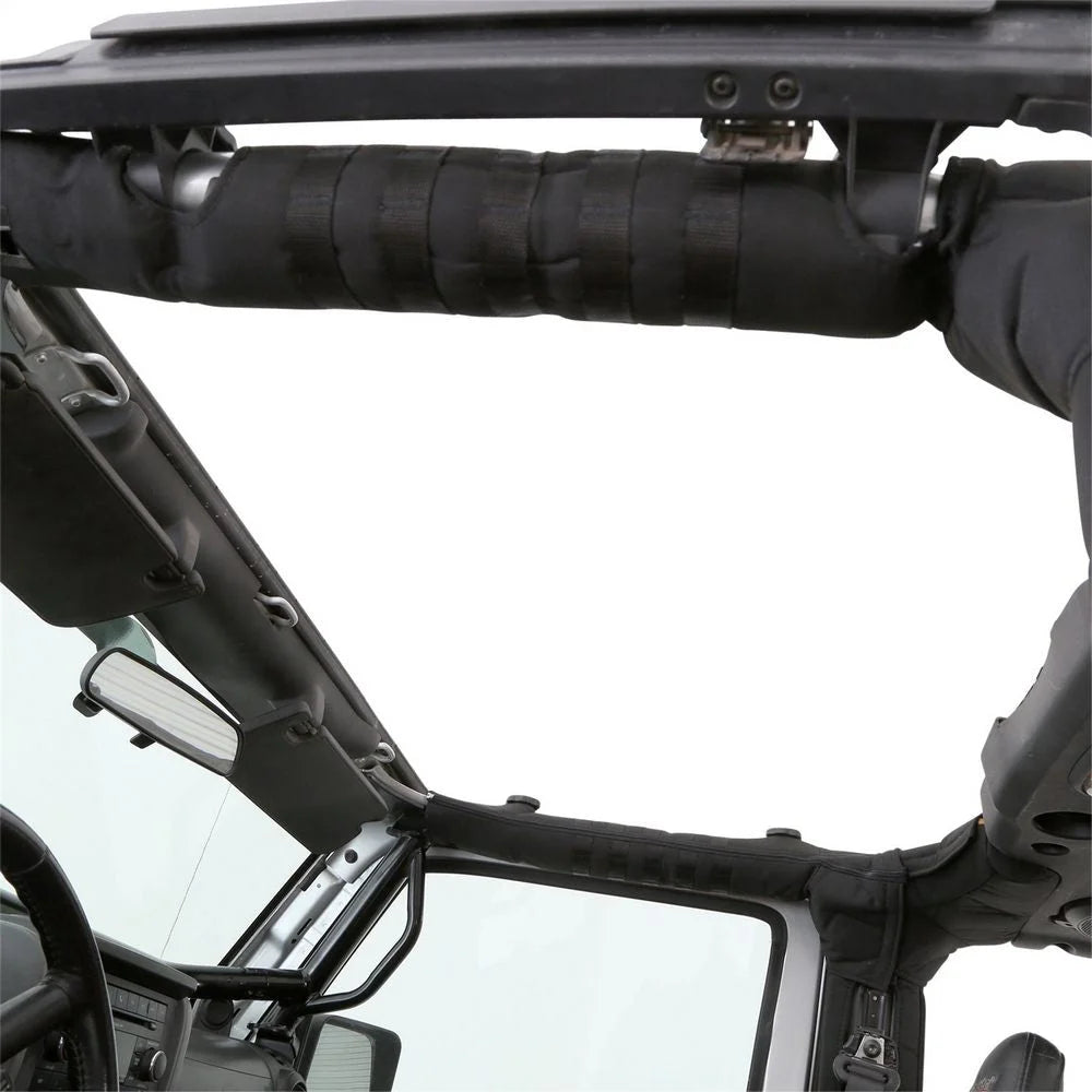 Smittybilt Molle Roll Bar Cover Kit fits 2007-2018 Jeep Wrangler JK - Installation View