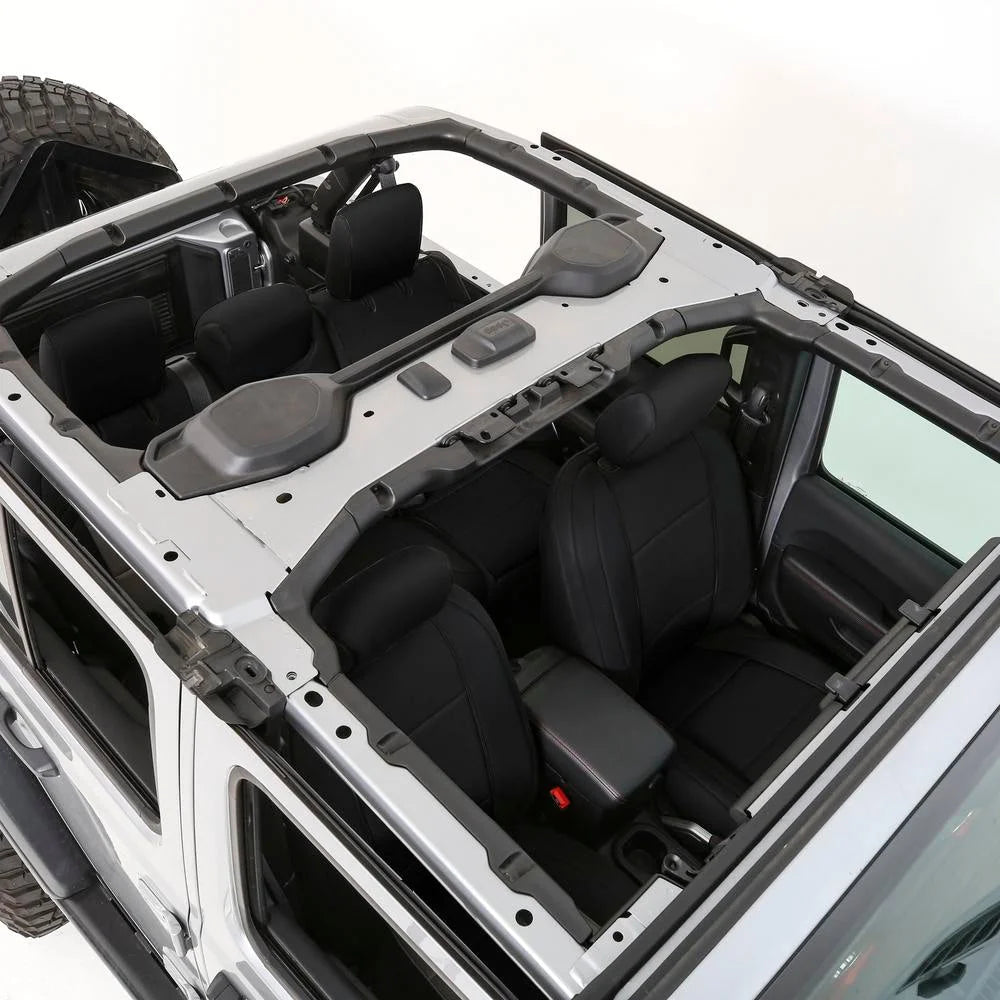 Smittybilt Neoprene Seat Cover Set Front/Rear – Black Gen 1 fits 2018-2025 Jeep Wrangler JLU